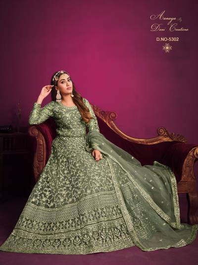 AANAYA VOL 153 BY DANI CREATION DESIGNER NET GOWN WHOLESALER IN INDIA